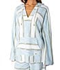 Roxy Long Sleeve Striped Wild And Free Pullover - Image 4