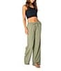 Roxy Lyla Low Rise Drawstring Pull-On Wide Leg Pants - Image 3