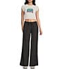 Roxy Lyla Low Rise Drawstring Pull-On Wide Leg Pants - Image 3