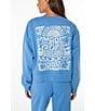 Roxy Marina Long Sleeve Fleece Sweatshirt, Color:Silver Lake - Image 5