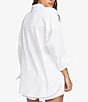 Color:Snow White - Image 2 - Morning Time Button Front Shirt