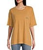 Roxy Morockin Short Sleeve Graphic T-Shirt, Color:Camel - Image 2