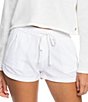 Color:Snow White - Image 1 - New Impossible Pull-On Drawstring Love Shorts