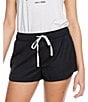Color:Anthracite - Image 2 - New Impossible Pull-On Drawstring Love Shorts
