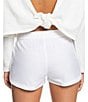 Color:Snow White - Image 2 - New Impossible Pull-On Drawstring Love Shorts