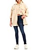 Color:Tapioca - Image 4 - Over And Out 2 Point Collar Long-Sleeve Solid Shirt Jacket