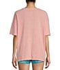 Roxy Palm Springs Oversized Graphic T-Shirt, Color:Mauve Glow - Image 2