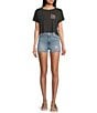 Roxy Para Paradise Crop Graphic T-Shirt, Color:Phantom - Image 4