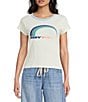 Roxy Rainbow 90s Crew Neck Short Sleeve Baby Tee - Image 1