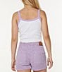 Roxy Sand Bar Cropped Tank Top, Color:Lilac Breeze - Image 2