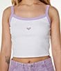 Roxy Sand Bar Cropped Tank Top, Color:Lilac Breeze - Image 4