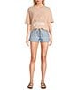 Roxy Shorebreak Denim Shorts, Color:Paradise Blue - Image 3