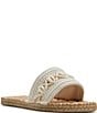 Roxy Shoresoft LX Macrame Puka Shell Espadrille Slide Sandals - Image 1