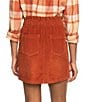 Color:Baked Clay - Image 2 - Silent Days Corduroy Mini Skirt