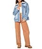 Roxy So Amped Sherpa Lined Denim Jacket - Image 3
