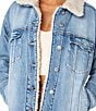 Roxy So Amped Sherpa Lined Denim Jacket - Image 4