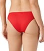 Roxy Solid Rib Texture Low Rise Hipster Swim Bottom - Image 2