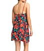 Color:Anthracite Floral - Image 2 - Spring Adventure Floral Print Scoop Neck Swim Cover-Up Dress
