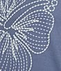 Roxy Stitched Bloom Short Sleeve T-Shirt - Image 4