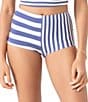 Roxy Stripe Out Boy Short Swim Bottom - Image 1