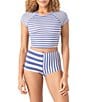 Roxy Stripe Out Boy Short Swim Bottom - Image 4