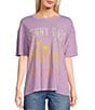 Color:Crocus Petal - Image 1 - Sunny Days Oversized Graphic T-Shirt