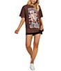 Color:Chocolate - Image 3 - Sweet Janis Graphic T-Shirt