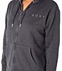 Roxy Sweet Rhythm Zip Up Fleece Hoodie, Color:Phantom - Image 6
