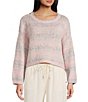 Roxy Swell Season Long Sleeve Sweater, Color:Granite - Image 1