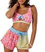 Roxy Tapestry Patchwork No Bad Waves Swim Boardshorts, Color:Multi - Image 3