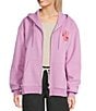 Roxy Tidal Front Long Sleeve Zip-Up Hoodie, Color:Lilac Sachet - Image 2