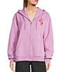 Roxy Tidal Front Long Sleeve Zip-Up Hoodie, Color:Lilac Sachet - Image 3