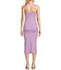 Color:Crocus Petal - Image 2 - Wavey Lady Twist Front Side Slit Midi Dress