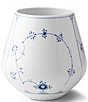 Royal Copenhagen Blue Fluted Plain Floral Motif Pattern Porcelain Vase - Image 1