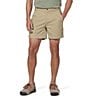 Color:Khaki - Image 1 - Billy Goat II Performance Stretch 6#double; Inseam Shorts