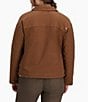 Royal Robbins El Cap Organic Cotton Stretch Canvas Point Collar Snap Front Shacket, Color:Saddle - Image 2