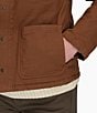 Royal Robbins El Cap Organic Cotton Stretch Canvas Point Collar Snap Front Shacket, Color:Saddle - Image 5