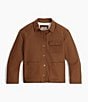 Royal Robbins El Cap Organic Cotton Stretch Canvas Point Collar Snap Front Shacket, Color:Saddle - Image 6