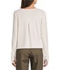 Royal Robbins Jersey Knit Madera Long Sleeve Crew Neck Cropped Tee - Image 2