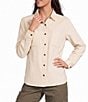 Royal Robbins Lieback Organic Cotton Point Collar Button Front Shirt - Image 1