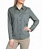 Royal Robbins Lieback Organic Cotton Point Collar Button Front Shirt - Image 1
