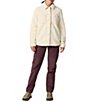 Royal Robbins Palisades High Pile Fleece Point Collar Snap Front Shacket - Image 3