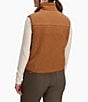 Royal Robbins Palisades Soft Sherpa Roll Edge Mock Neck Zip Front Vest, Color:Tawny - Image 2