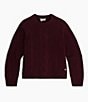 Royal Robbins Rockcraft Cable Merino Wool Double Layer Mock Neck Long Sleeve Sweater, Color:Loganberry Heather - Image 5