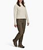 Royal Robbins Rockcraft Double Layer Mock Neck Long Sleeve Merino Wool Sweater, Color:Soapstone Heather - Image 3