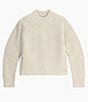 Royal Robbins Rockcraft Double Layer Mock Neck Long Sleeve Merino Wool Sweater, Color:Soapstone Heather - Image 4