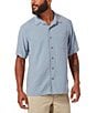 Color:Tradewinds - Image 1 - San Juan Dry Performance Short-Sleeve Woven Shirt