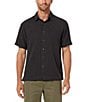 Color:Obsidian - Image 1 - San Juan Dry Performance Short-Sleeve Woven Shirt