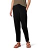 Royal Robbins Spotless Evolution Stretch Flat Front Elastic Waist Pull-On Straight Leg Pants, Color:Jet Black - Image 1