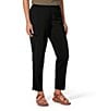 Royal Robbins Spotless Evolution Stretch Flat Front Elastic Waist Pull-On Straight Leg Pants, Color:Jet Black - Image 3